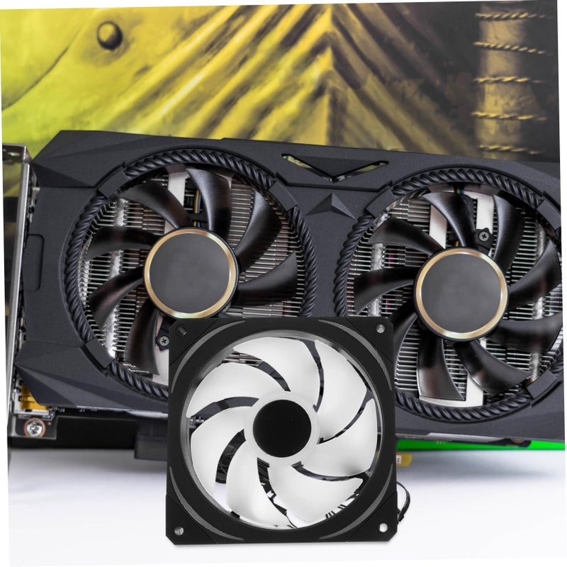 Black Infinity Mirror Argb PC Case Fan Quiet Cooling Dynamic Lighting Easy Install Single Pack - Image 5