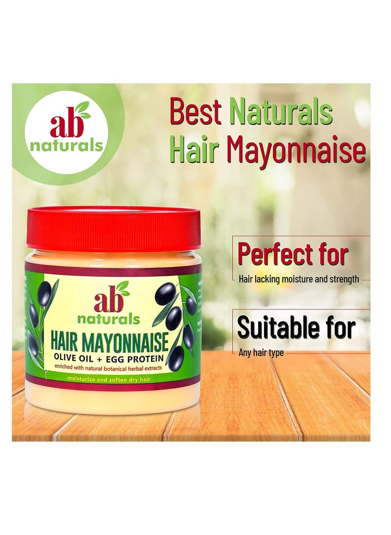 Ab Naturals - Hair Mayonnaise Olive Oil Plus Egg Protein Yellow 250ml - Image 1