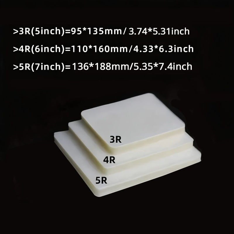 Transparent Plastic Laminating Pouches 5 inch 100 Sheets For Cards Business Cards Office Documents Photos Compatible With All Laminating Machines - Image 3