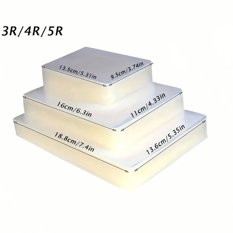 Transparent Plastic Laminating Pouches 5 inch 100 Sheets For Cards Business Cards Office Documents Photos Compatible With All Laminating Machines - Image 2