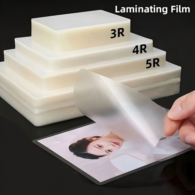 Transparent Plastic Laminating Pouches 5 inch 100 Sheets For Cards Business Cards Office Documents Photos Compatible With All Laminating Machines - Image 1