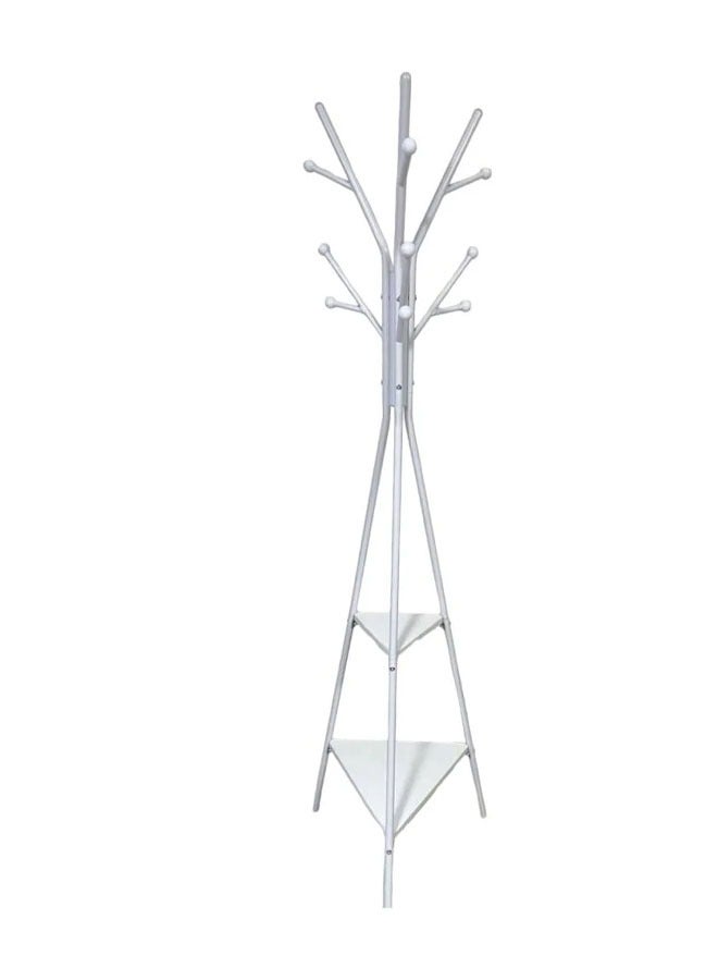 Generic Tree-design clothes hanger with practical storage shelves  - Image 5