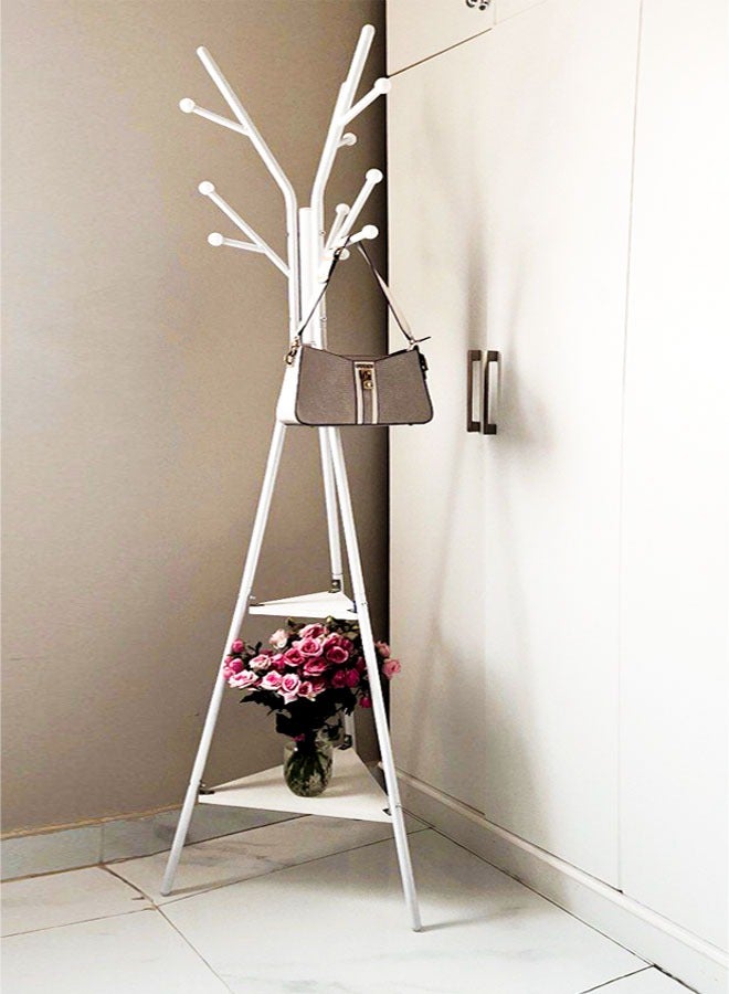 Generic Tree-design clothes hanger with practical storage shelves  - Image 4