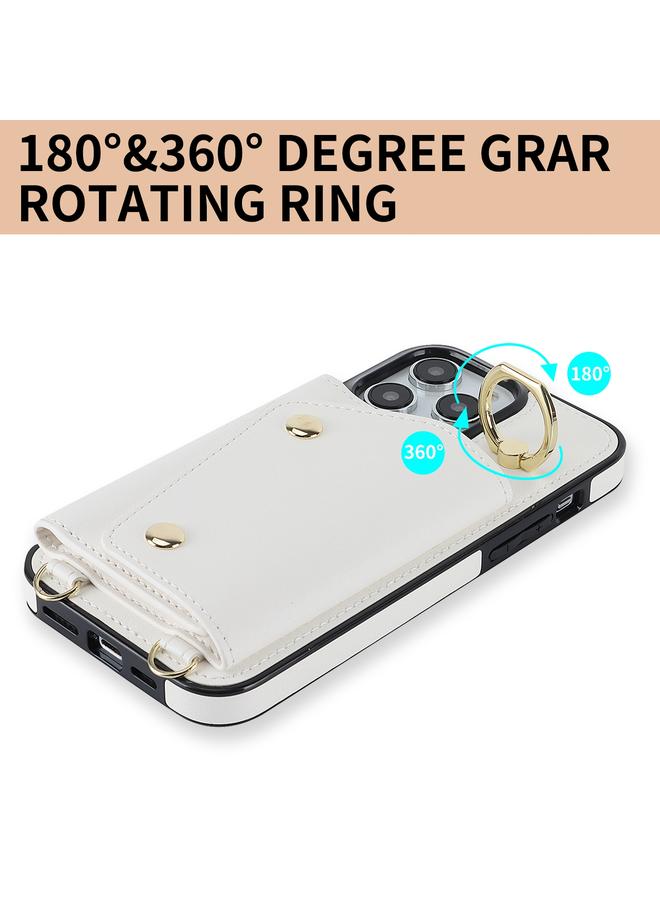 Zaboon Case For iPhone 13 Pro Max Zipper Card Bag Phone Case with Dual Lanyard - Image 5