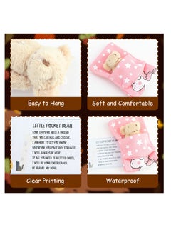 Excefore A Little Pocket Bear in a Tin Box, Hug Teddy Bear, Mini Animal Pocket Hug Bear, Fuzzy Mini Teddy Bears, for Valentines, Graduation, Birthday, Wedding (Brown)  - Image 4