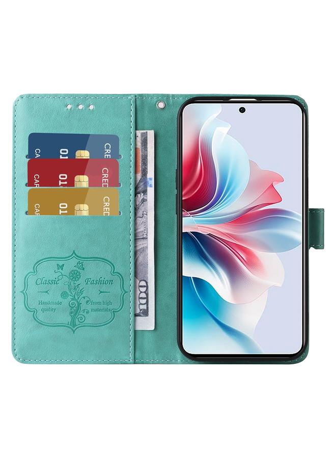 S-TOP Case For OPPO Reno11 F / F25 Pro Global Embossed Butterfly Flowers Leather Phone Case - Image 4