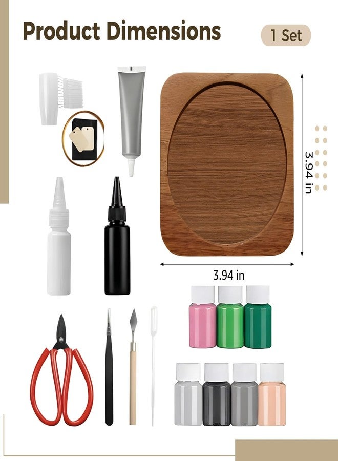 Varku DIY Cloisonne Kit, Walnut Wooden Coaster Craft for Adults, Handmade Wave Pattern Art, Beginner Friendly Hobbies for Women, Complete Arts and Crafts Set for Home Decor and Gifts - Image 4