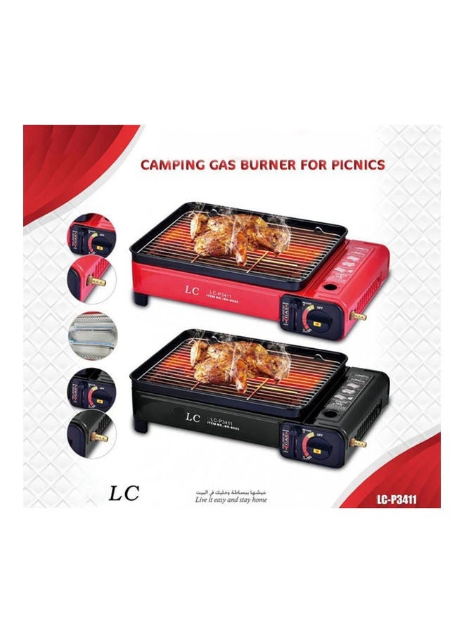 ال سي موقد غاز للتخييم والشواء للرحلات - Image 1