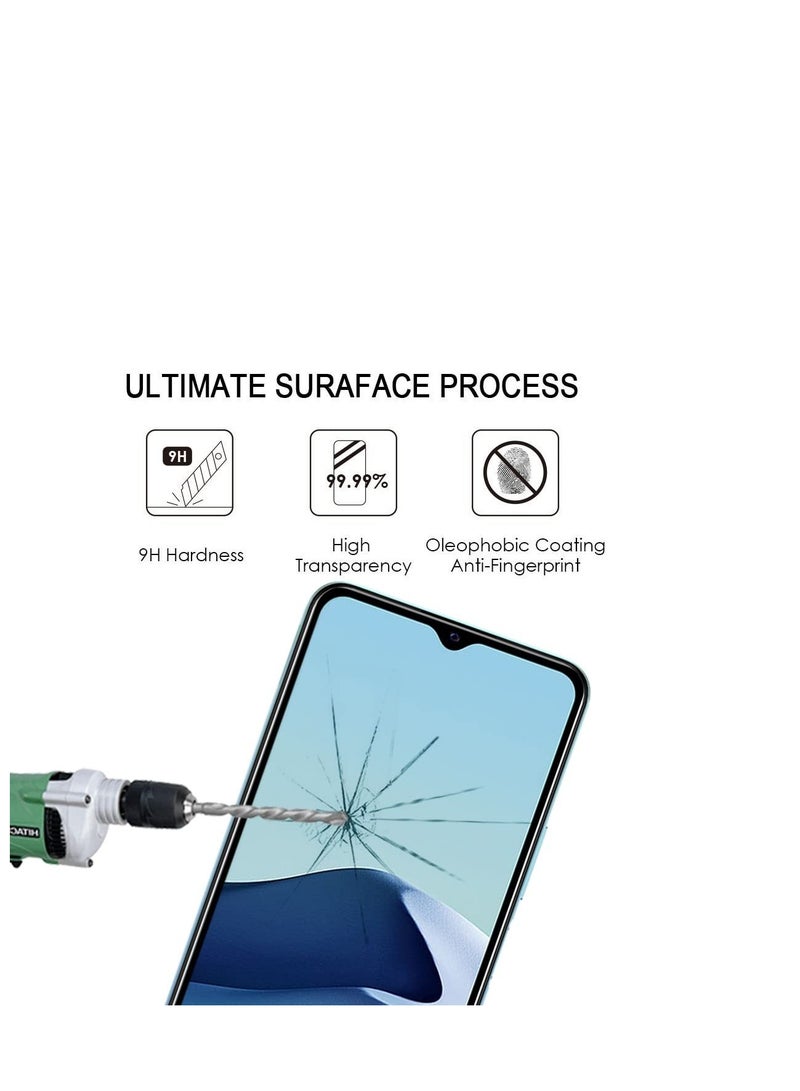 Full Coverage Glass Screen Protector for Samsung Galaxy A10/A10s - Oppo A5s / Oppo A12 - Realme 3 - Black Frame by M7molge  - Image 3