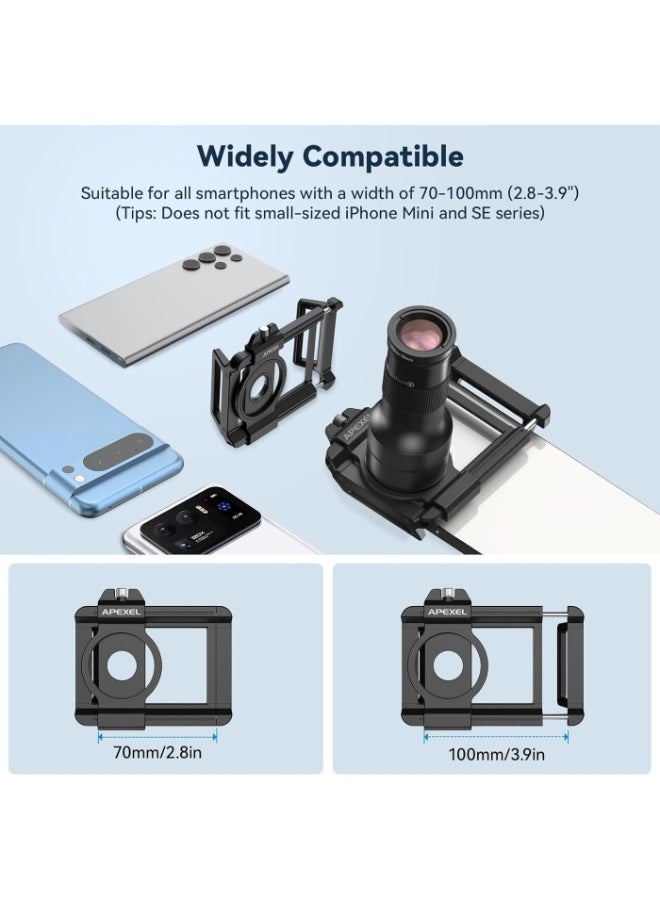 APEXEL 6X Telephoto Lens & 150mm Macro Lens, 2-in-1 Aluminum Phone Camera Lens Kit with Universal Clip. Phone Lens Attachment Fit for iPhone 17/16/15/14/13, Samsung, Android Phone and Most Smartphone. - Image 5