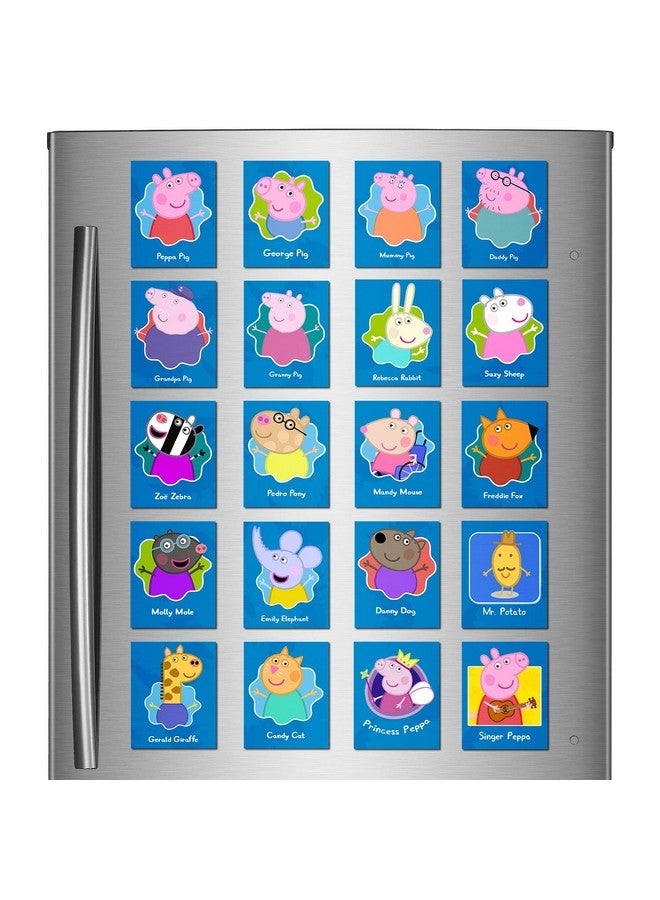 Windup Magnetic Stickers - Pig Family All Characters - Set of 20 Small Fridge Magnets - 4x5 cm Each - Image 4