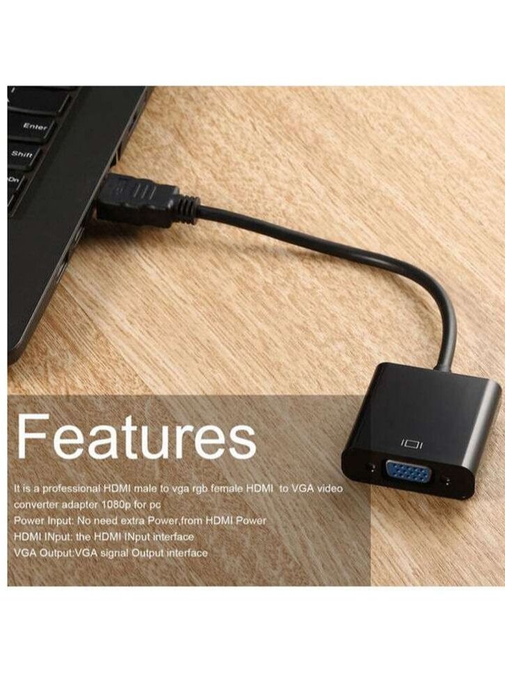 1080P HDMI Male To VGA Female Converter Adapter - Image 2