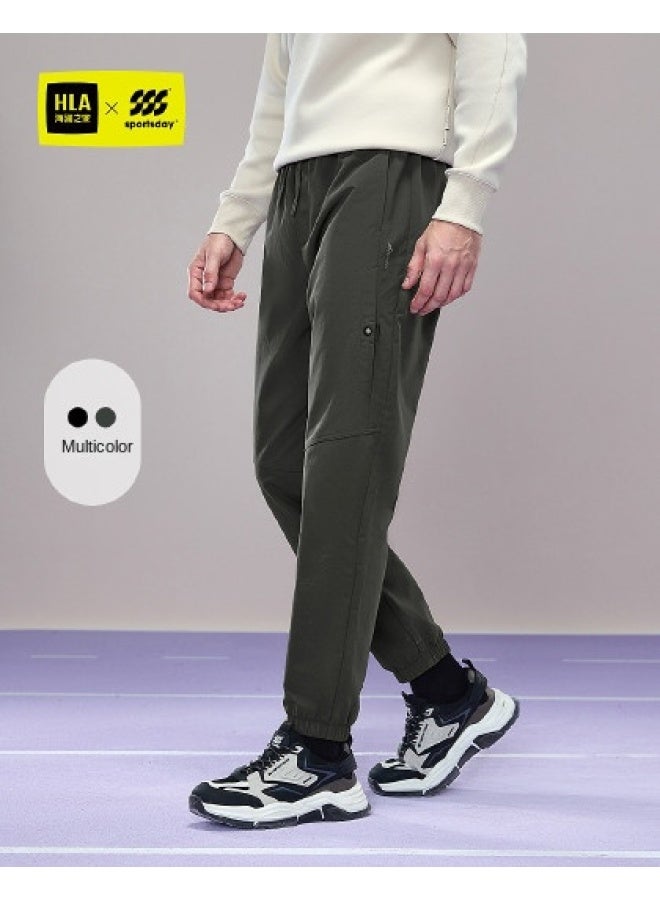 HLA 【دافئ ومبطن】سراويل رياضية شتوية Sss قابلة للربط متينة، سراويل كاجوال رجالية، بناطيل تدريب - Image 1