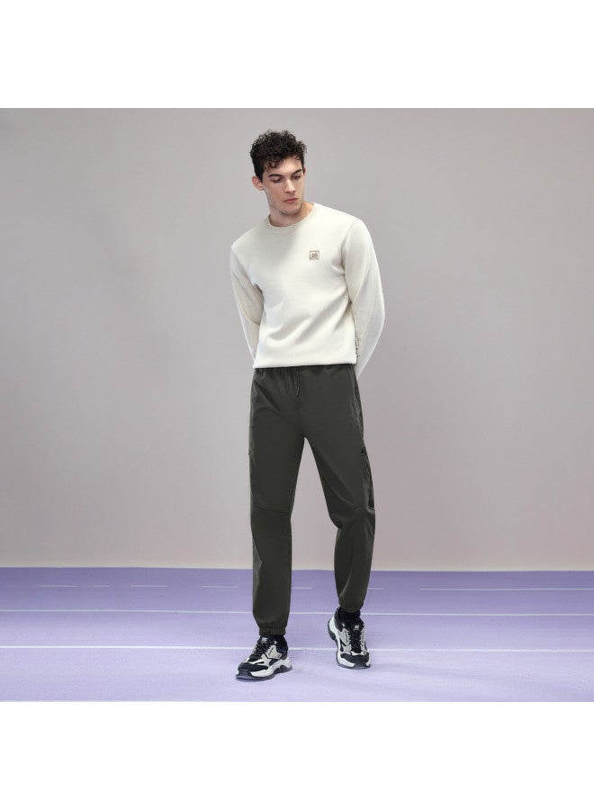 HLA 【دافئ ومبطن】سراويل رياضية شتوية Sss قابلة للربط متينة، سراويل كاجوال رجالية، بناطيل تدريب - Image 3