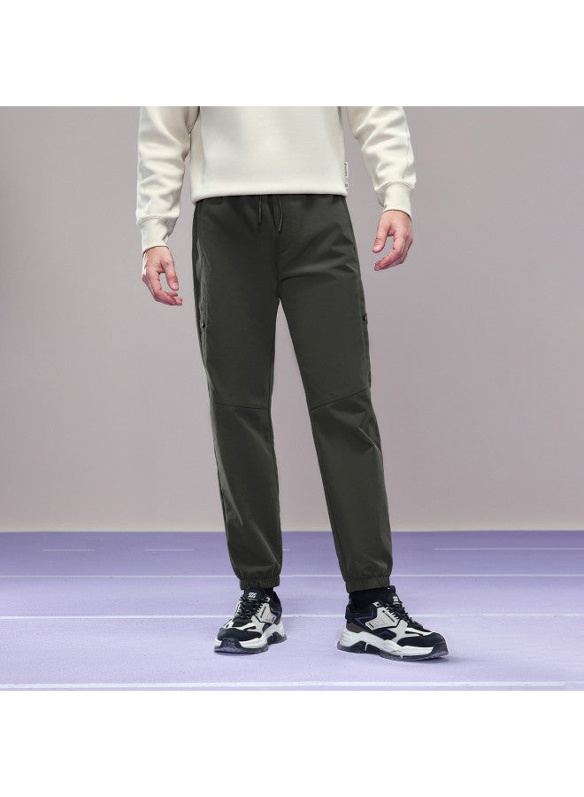 HLA 【دافئ ومبطن】سراويل رياضية شتوية Sss قابلة للربط متينة، سراويل كاجوال رجالية، بناطيل تدريب - Image 4