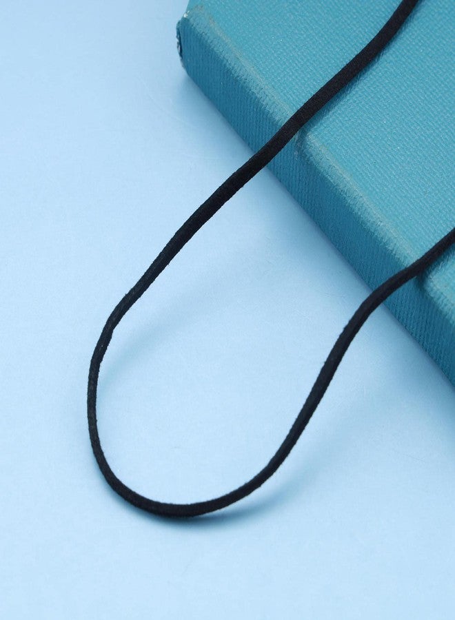 Yheakne Boho Suede Choker Necklace Black Velvet Necklace Punk Choker Necklace Vintage Suede Collar Necklace Chain Jewelry for Women - Image 4
