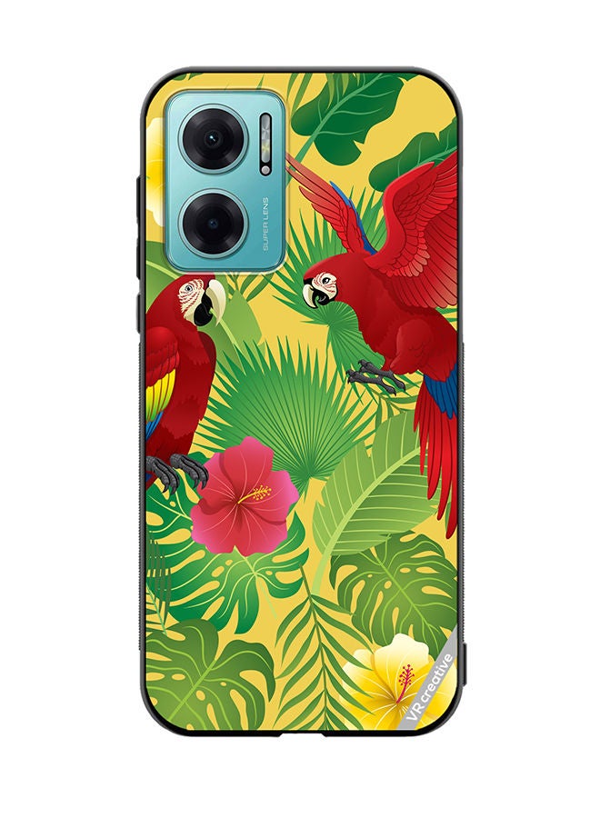 VR CREATIVE Protective Case Cover For Xiaomi Redmi Note 11E Parot In Jungle Design Multicolour - Image 1