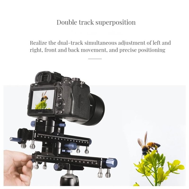 Sirui Ms18 Macro Focusing Rail Slider, 360-Degree Rotating Clamp, Max Load 10kg - Image 2