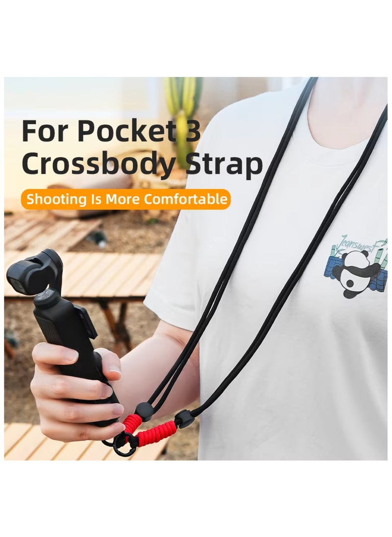Generic Neck Strap for DJI OSMO Pocket 3 Anti-lost with 1/4 Screw Neck Strap for Pocket 3 Handheld Gimbal Camera Protective Accessories  - Image 2