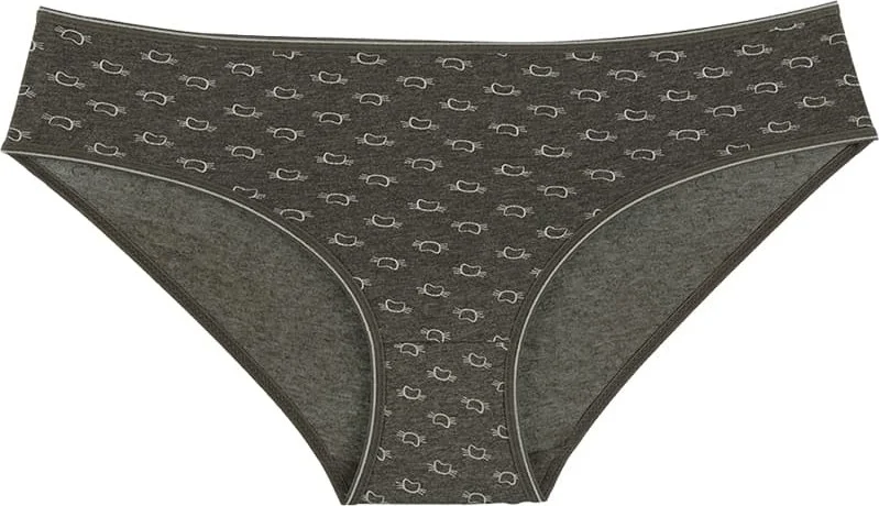 دونيلا 10 Pieces Women's Color Printed High Waist Panties - 311099