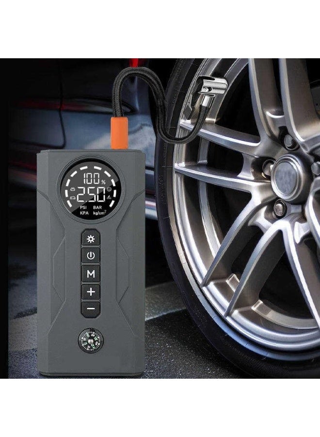 Tire inflator for cars, trucks, and 4x4 vehicles, suitable for balls, bicycles, and motorcycles, equipped with three outlets - Image 4