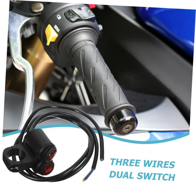 Dual Wire LED Motorcycle Handlebar Push Button Switch for Emergency and Fog Lights - Image 4