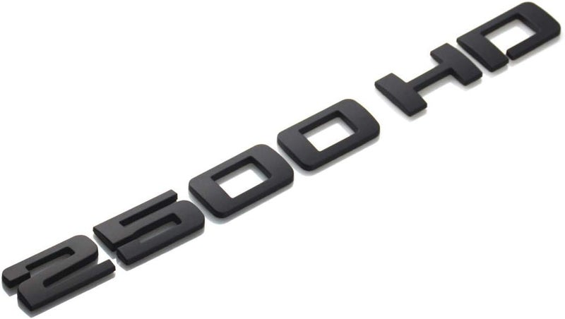 Aimoll علامات Aimoll 2PCS 2500HD ثلاثية الأبعاد لشعارات GM Silverado Sierra (أسود غير لامع) - Image 2