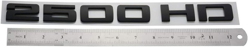 Aimoll علامات Aimoll 2PCS 2500HD ثلاثية الأبعاد لشعارات GM Silverado Sierra (أسود غير لامع) - Image 3