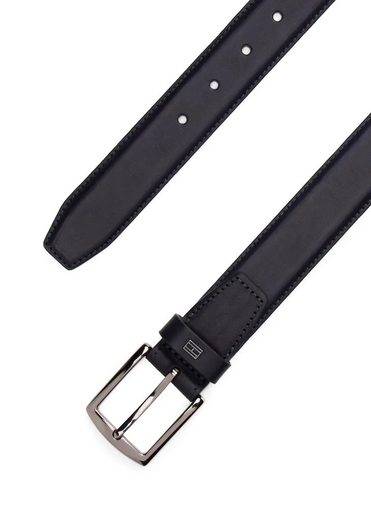 Tommy Hilfiger Space Blue Logo Hole Allocated Belt for Men | Best Price UAE