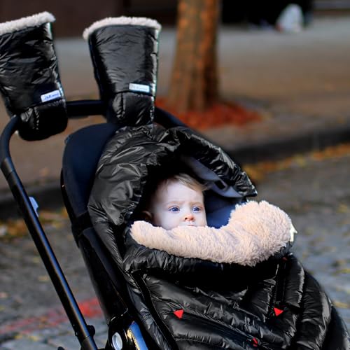 7 A.M 7AM Polar Igloo Toddler Footmuff for Stroller Adjustable Infant Car Seat Blanket for Winter Unisex Multi Purpose Fleece Lined Warm Hooded Water Repellent 06M - Image 3
