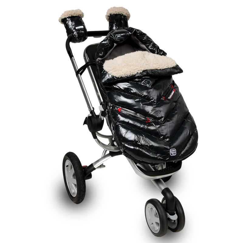 7 A.M 7AM Polar Igloo Toddler Footmuff for Stroller Adjustable Infant Car Seat Blanket for Winter Unisex Multi Purpose Fleece Lined Warm Hooded Water Repellent 06M - Image 2