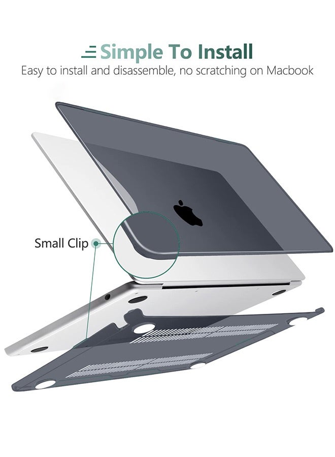 قيليرا غطاء صلب شفاف لماك بوك إير 13.6 بوصة باللون الأسود اللامع (متوافق مع الموديلات A2681 / A3113 / A3240، شرائح M2 / M3 / M4 إصدار 2022–2024) – يشمل غطاء شفاف باللون الأسود اللامع + غطاء لوحة مفاتيح أمريكي + واقي شاشة ناعم عالي الدقة، متوافق مع Touch ID - Image 5