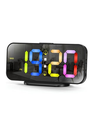Digital Alarm Clock, Bedside Desk Table Electronic Clock, Digital Clock Large Display, 12/24 Hr Time/Date Display, Snooze, Brightness Adjustable (Multicolor) - pzsku/ZC1652187FFA1D6E7B08DZ/45/_/1700219664/da2a766e-365b-46e5-8d47-3bbd725ec217