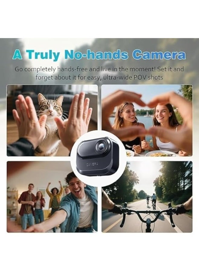 PEETTA Mini Portable Body Camera with HD Recording, Magnetic Clip, USB Charging, 64GB Support – Black - Image 2