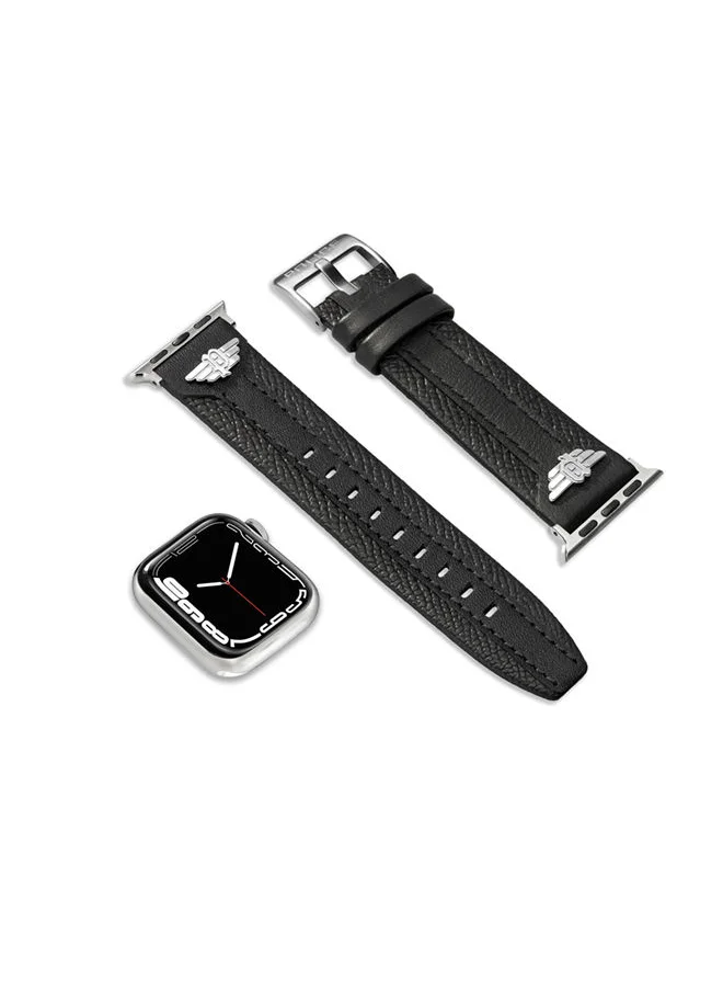 بوليس Wings Black Leather Watch Straps