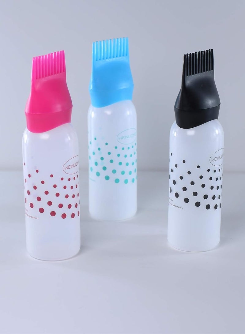 Generic Root Comb Applicator Bottle Hair Dye Hair Oil Dispenser Bottle with Graduated Scale for Salon and Home Use (1pc ) - Design may vary (Multi Color)  - Image 1