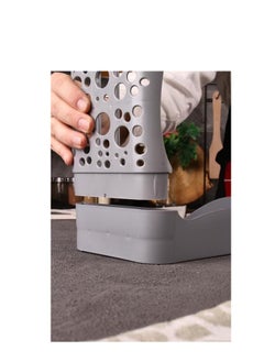 Spaceshoop A stand consisting of three levels for organizing spices and seasoning boxes. It helps in organizing the kitchen. It is easy to install  - Image 3