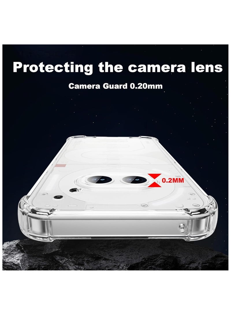 general Case Compatible with Nothing Phone 2a 2024 Cover Ultra Thin Transparent PC Back + TPU Frame Protective Case Airbag Anti-Shock Case - Image 3