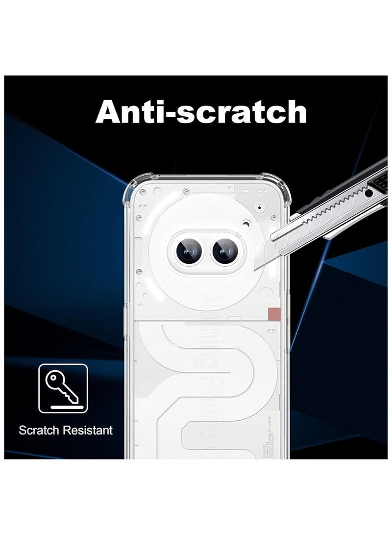 general Case Compatible with Nothing Phone 2a 2024 Cover Ultra Thin Transparent PC Back + TPU Frame Protective Case Airbag Anti-Shock Case - Image 4