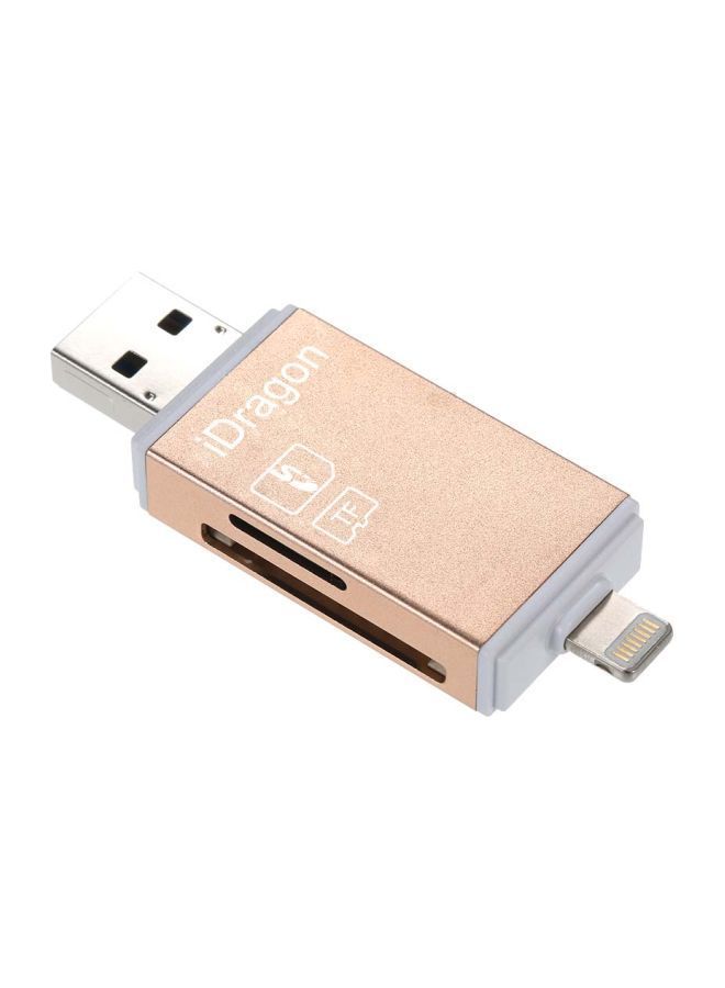 NIBEMINENT TF Card Reader For iPhone/Android/PC Gold  - Image 2