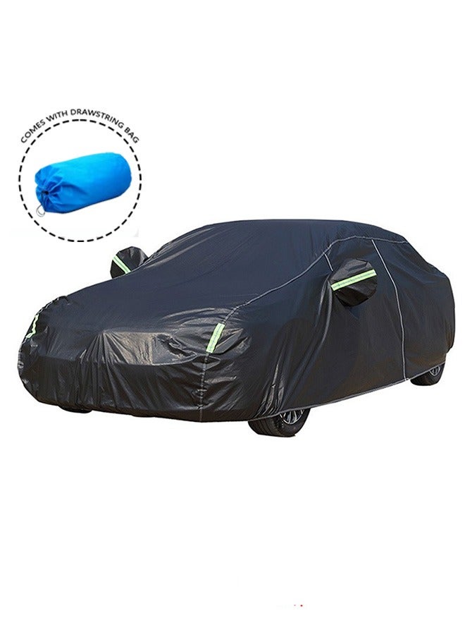 All-Weather Car Cover Fluffy Lining No Damage to Car Paint Thickened UV Protection Sunscreen Waterproof Suitable for Cars - Image 1