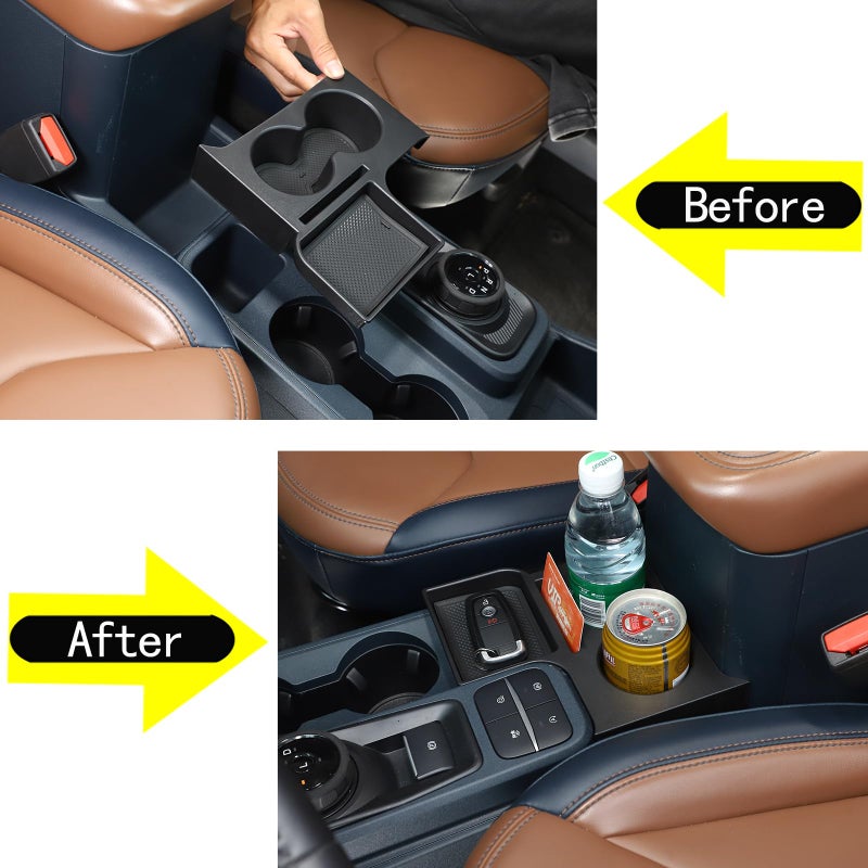 TOYCIDFG Center Console Cup Holder Organizer Tray Compatible with Ford Maverick 2022-2025, Insert Assembly Storage Box ABS Interior Accessories Armrest Organizer - Image 2