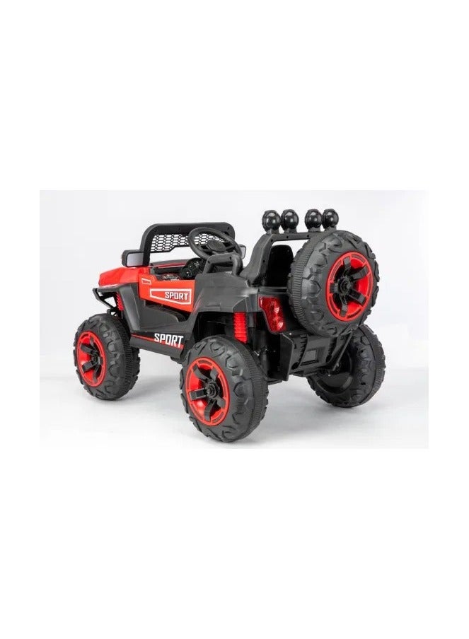 4x4 Kids Electric Ride On Car, Multi-Color Car for Kids Boys Girls (Red)  - Image 2