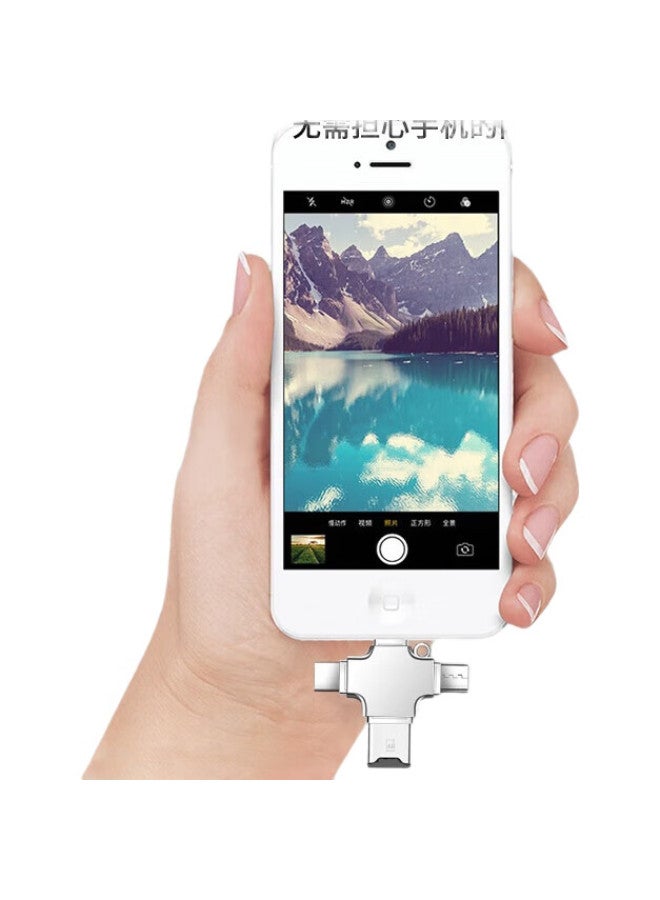 Linkstone Liantuo Usb High-Speed Multi-Functional All-In Otg Card Reader, Supports Tf Card, Type-C Android Apple Lightning Three-Interface Universal For Phones, Computers, And Cameras - Image 1