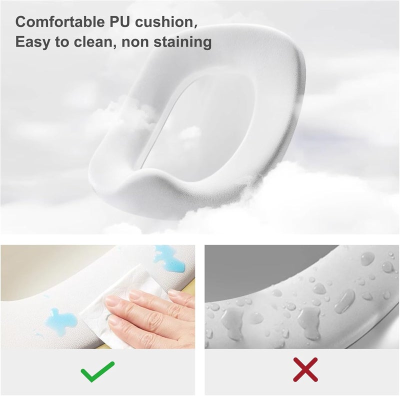 Bebamour 3-in-1 Multi-Functional Potty Seat & Step Stool, Grey - Image 5