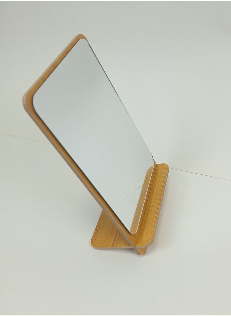 MtjrNet - Standing Makeup Mirror Easy To Use Always Handy Standing Face Mirror - Image 1