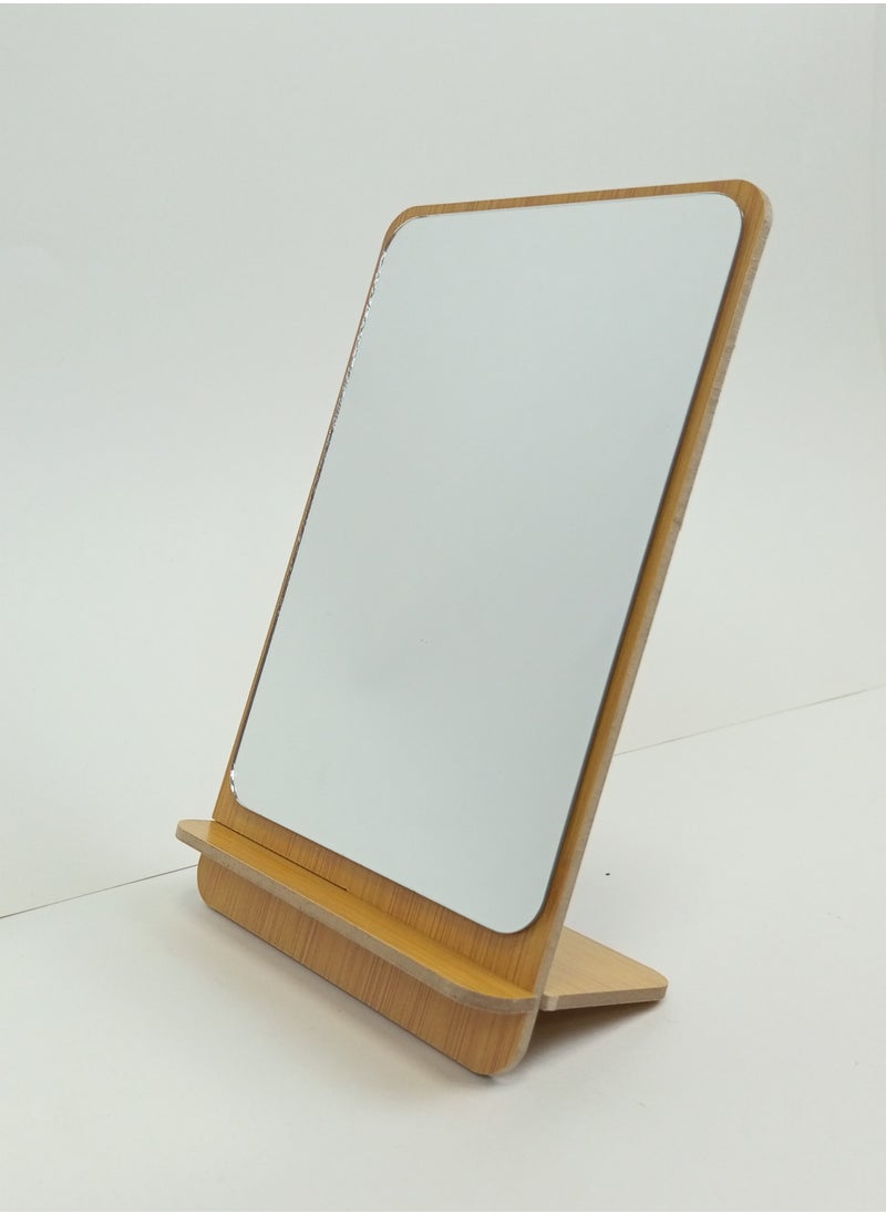 MtjrNet - Standing Makeup Mirror Easy To Use Always Handy Standing Face Mirror - Image 1