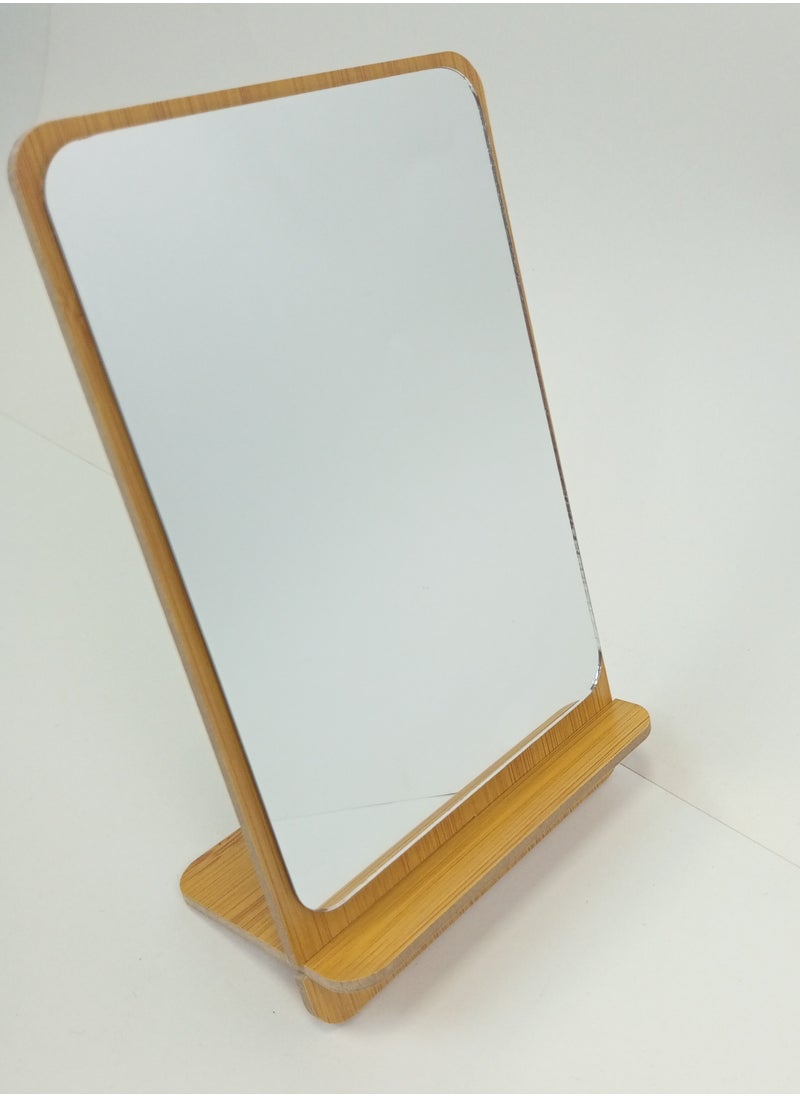 MtjrNet - Standing Makeup Mirror Easy To Use Always Handy Standing Face Mirror - Image 1