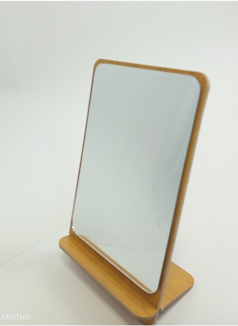 MtjrNet - Standing Makeup Mirror Easy To Use Always Handy Standing Face Mirror - Image 1