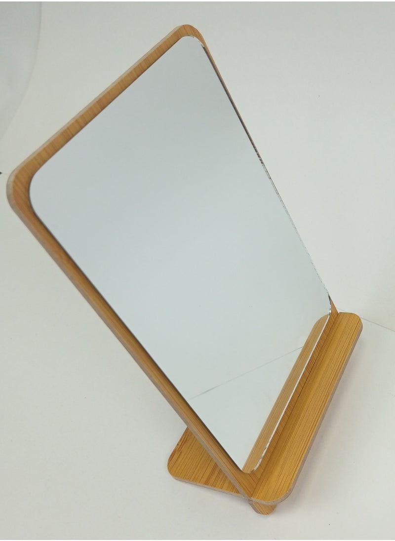 MtjrNet - Standing Makeup Mirror Easy To Use Always Handy Standing Face Mirror - Image 1
